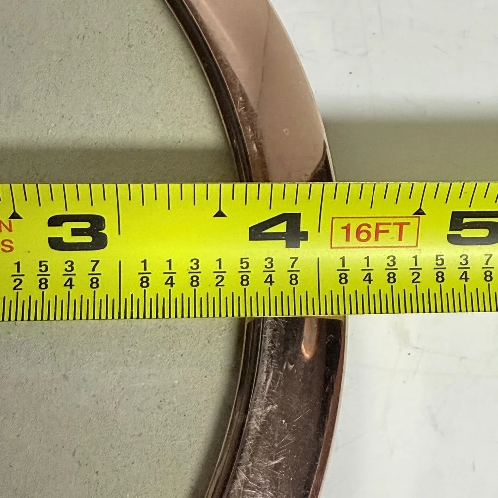 Vtg Towle EP Rose Gold Tone Oval Picture Frame‎ Black Velvet Back 4.5 x 5.5